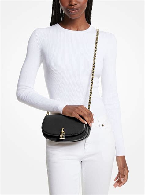 michael kors mila crossbody bag|mila small leather shoulder bag.